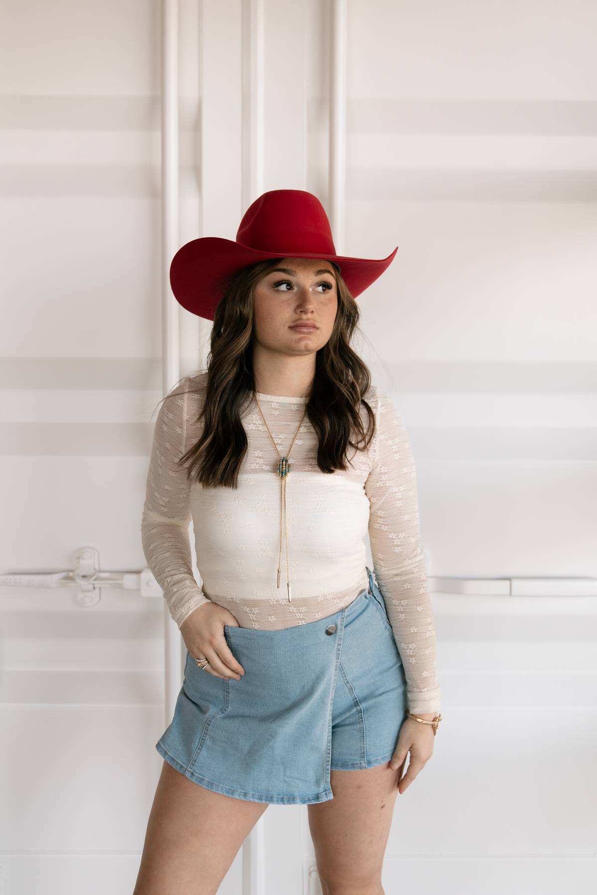 America Red Montana Series Cowboy Hat