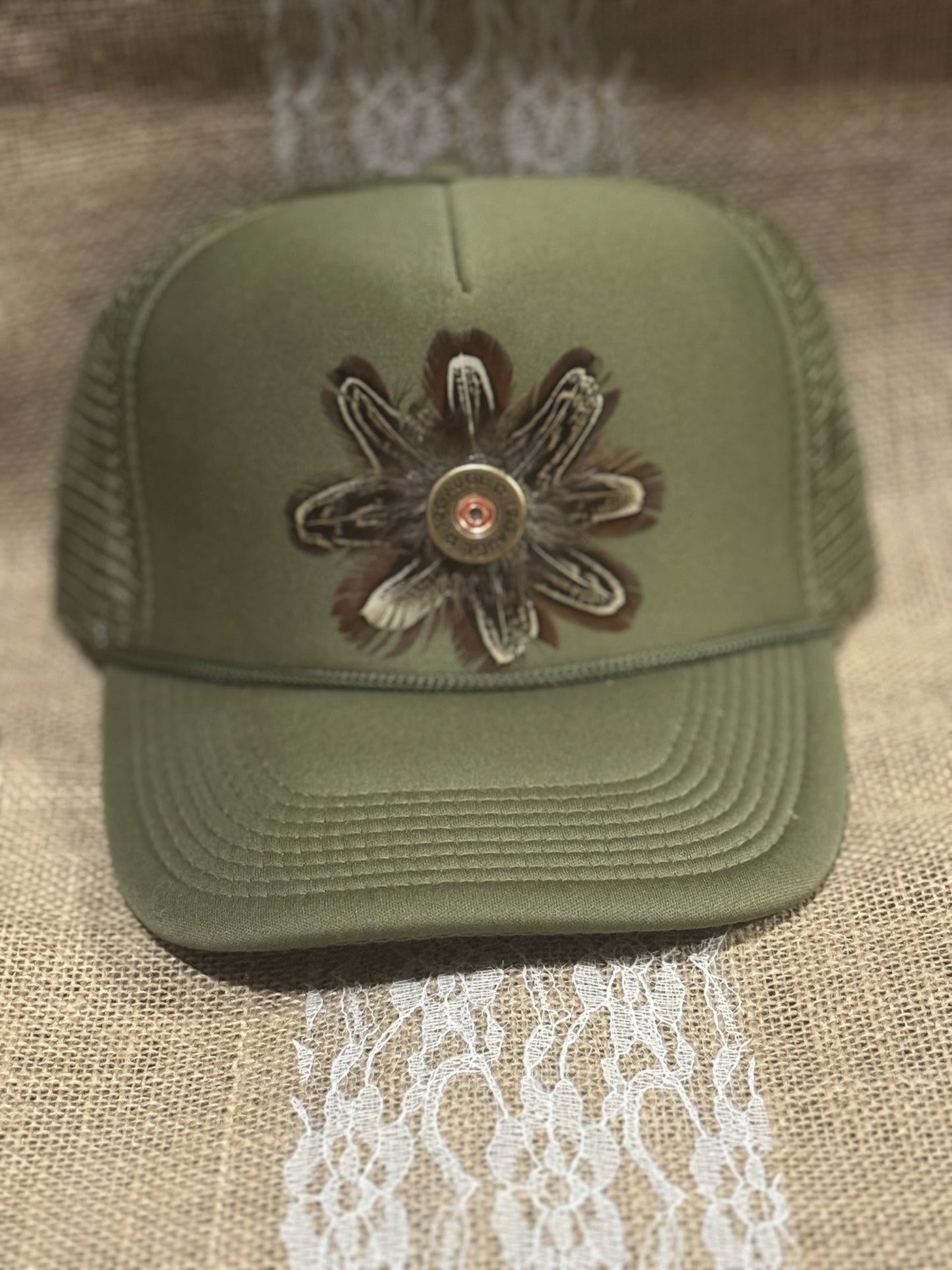 Feathered Trucker Hat