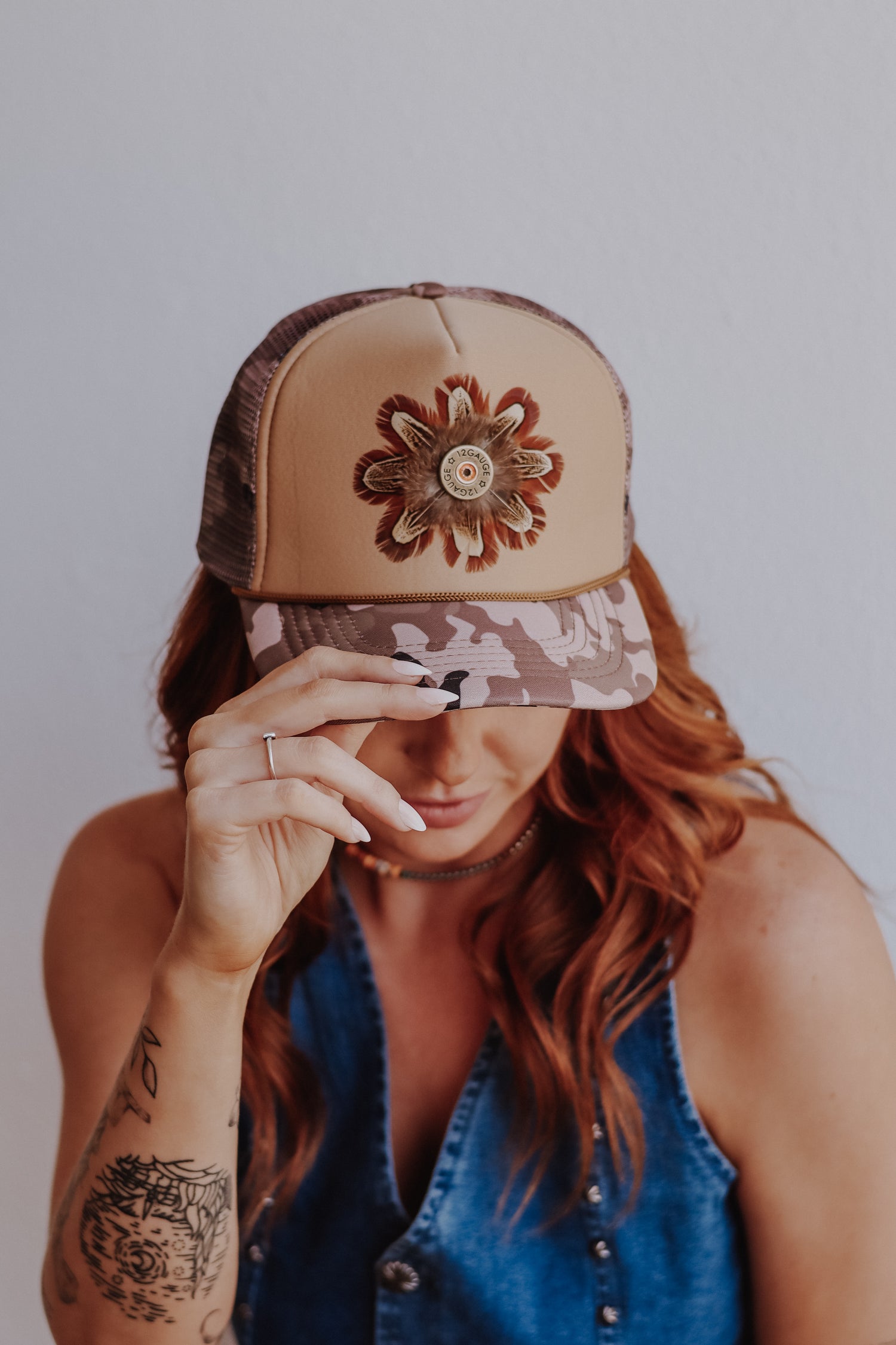 Feathered Trucker Hats